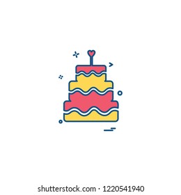 Birthday icon design vector 