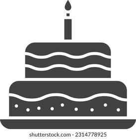 Birthday icon vector image. Suitable for mobile application web application and print media.