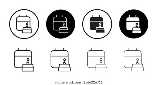 Birthday icon web design in vector