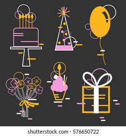 Birthday icons