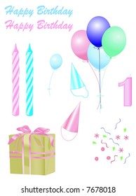 Birthday icons