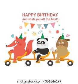 birthday illustration vector