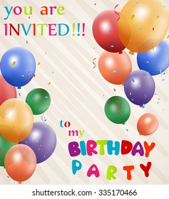 Birthday invitation 