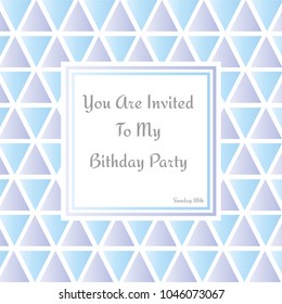 birthday invitation card