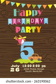 Birthday invitation card