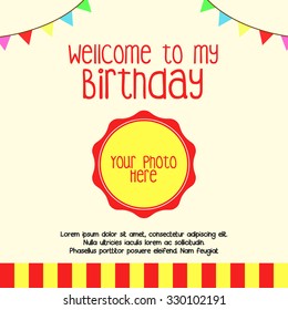 Birthday invitation card