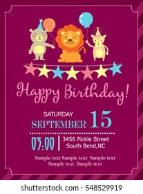 Birthday invitation card