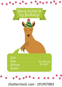 birthday invitation design, vector illustration eps10 graphic 