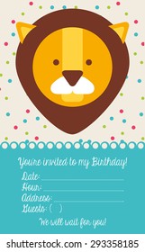 birthday invitation design, vector illustration eps10 graphic 