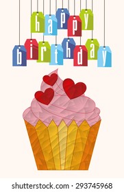 birthday invitation design, vector illustration eps10 graphic 