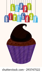 birthday invitation design, vector illustration eps10 graphic 