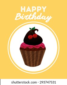 birthday invitation design, vector illustration eps10 graphic 