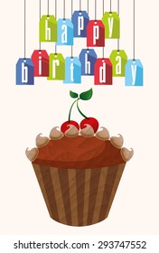 birthday invitation design, vector illustration eps10 graphic 