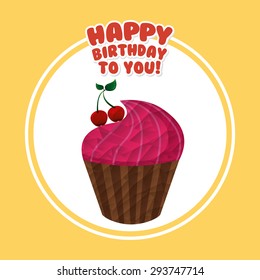 birthday invitation design, vector illustration eps10 graphic 