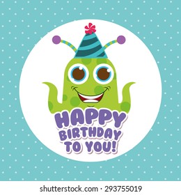 birthday invitation design, vector illustration eps10 graphic 