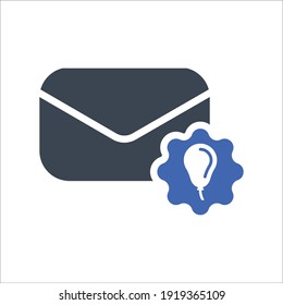 Birthday invitation icon, Vector graphics