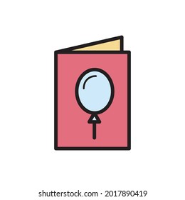Birthday Invitation Icon Vector Illustration