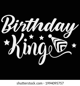 Birthday King. Birthday craft Design
