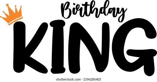 kking de cumpleaños con vector de pasos de corona