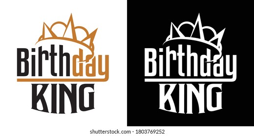 Birthday King Printable Vector Illustration svg