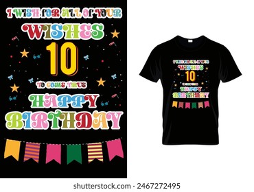 Birthday lettering Creative typography t-shirt design