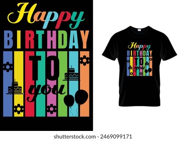 Birthday lettering Creative typography t-shirt design
