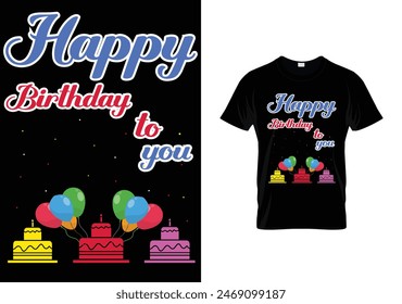 Birthday lettering Creative typography t-shirt design