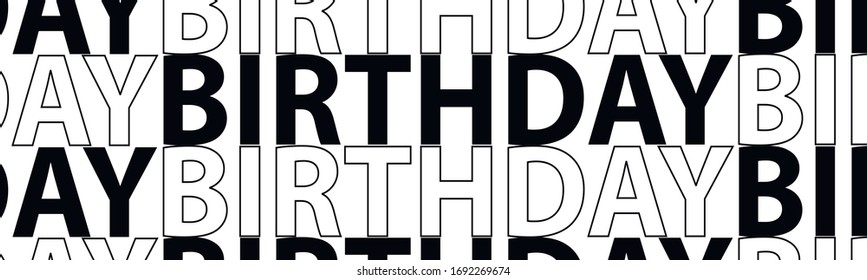 birthday lettering. The illustration is isolated on a white background. Can be used for banners and web design.