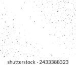 Birthday Light silver Triangular glitter confetti background. White festive texture