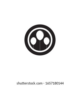 Birthday logo template vector icon design
