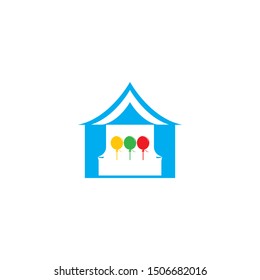 Birthday logo template vector illustration
