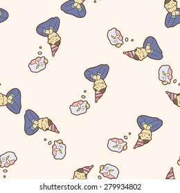 birthday make a wish , cartoon seamless pattern background