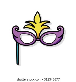 birthday mask doodle