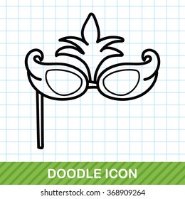 birthday mask doodle