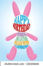 birthday message in the rabbit