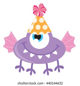 Birthday monster vector illustration