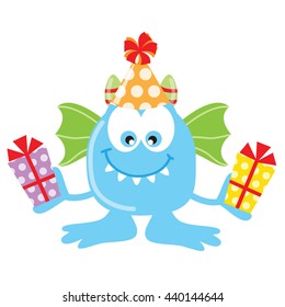 Birthday monster vector illustration