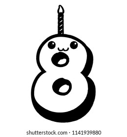birthday number icon