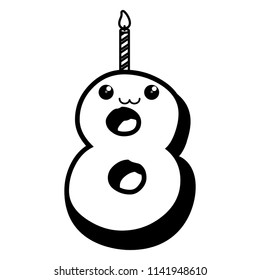 birthday number icon