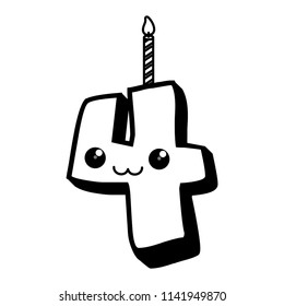birthday number icon