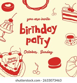 Birthday Party Card Invitation Design