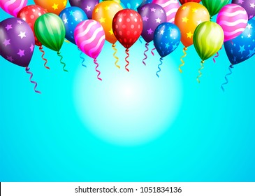 birthday party card vector illustration