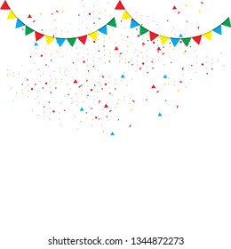 Birthday Party Clip Art Celebrate Banner Stock Vector (Royalty Free ...