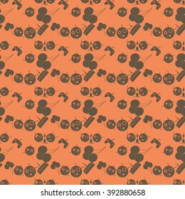 Birthday party colored seamless pattern. Vector illustration