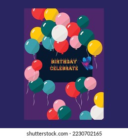 
Birthday Party Decoration.
Birthday celebration, holiday party. Vector icons. Candles with numbers, Happy Birthday letters, gift, cake, balloons, isolated on white background. Design elements f