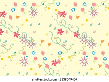 BIRTHDAY PARTY DESIGN WITH LIGHT YELLOW BACKGROUND
