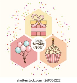 birthday party design, vector illustration eps10 graphic 