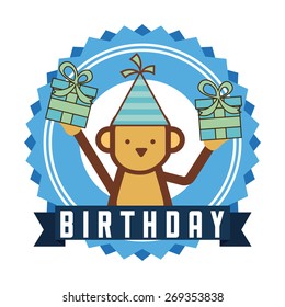 birthday party design, vector illustration eps10 graphic 
