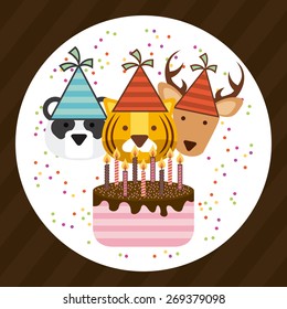 birthday party design, vector illustration eps10 graphic 