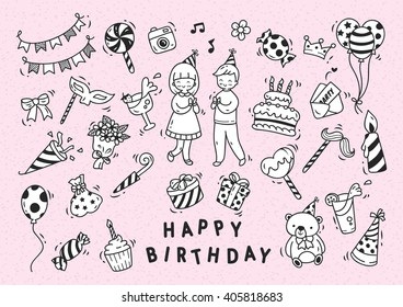 Birthday party doodle